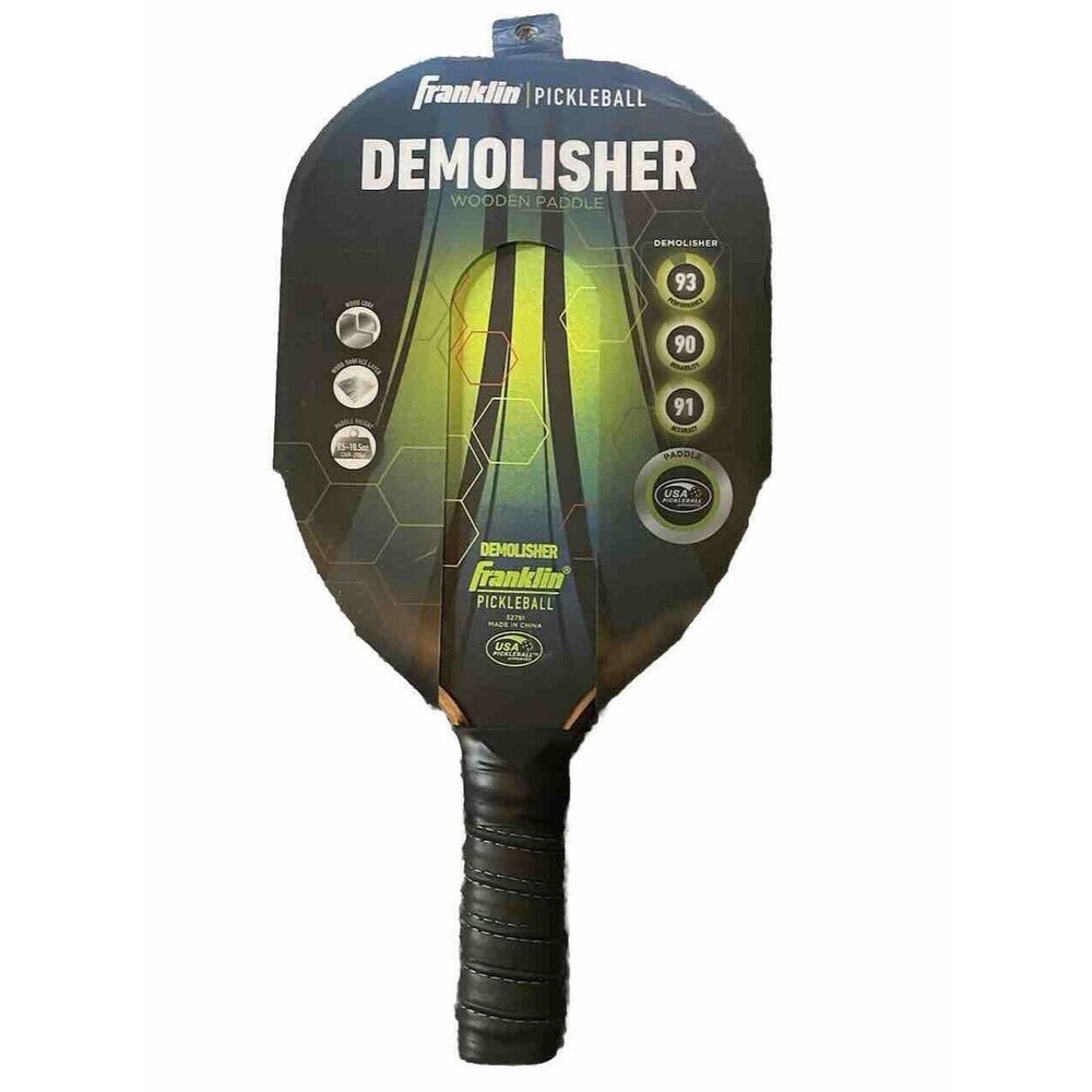 Franklin Sports Demolisher Pickleball Paddle - USAPA Approved - Wood Pickleball
